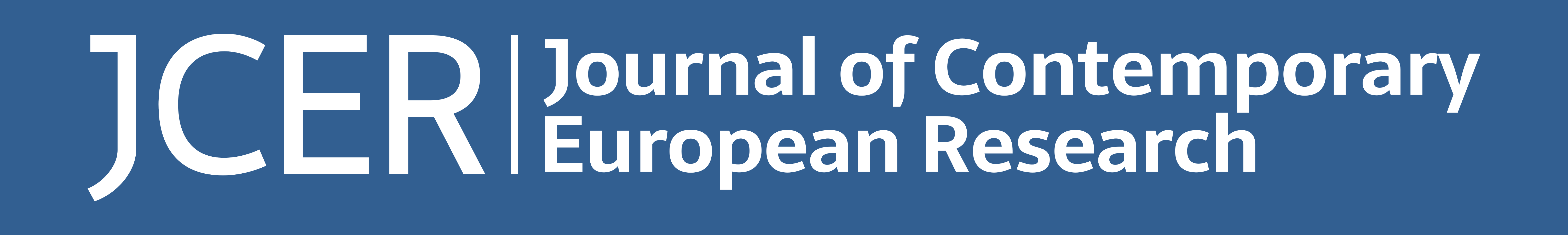 JCER: Journal of Contemprary European Research